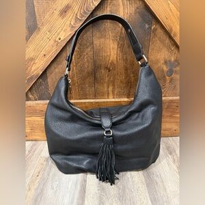 Sole‎ Society Black Hobo Tassel Handbag